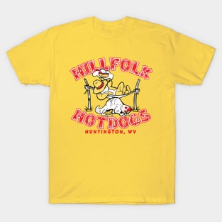 Vintage Hillfolk Hotdogs Huntington West Virginia T-Shirt